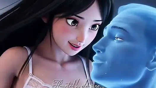 A lonely young beauty is haunted by a handsome ghost at night