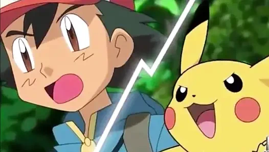 Pokemon Sacha takım roketinden Jessie'yi sikiyor, pikachu ondine chen