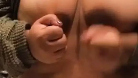 Lil bbw oynama ile onları titties