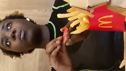 Public McDonald's Mukbang
