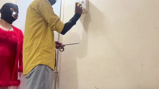 Electrician fucked house owner
