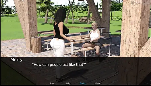 Ateşli evli kadın - jenny'nin göğüsleriyle açık havada oynuyor