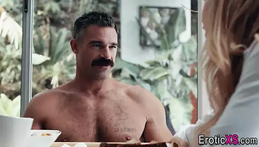 sarışın alır KEDİ creampied