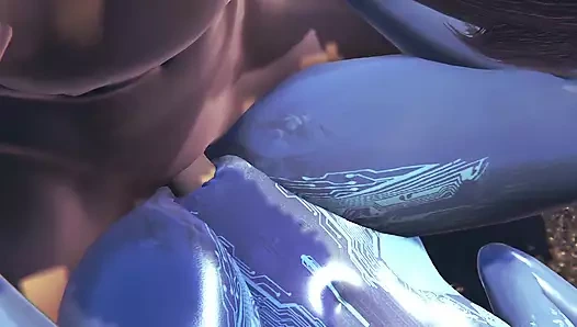 Cortana ile seks - hale hentai parodisi