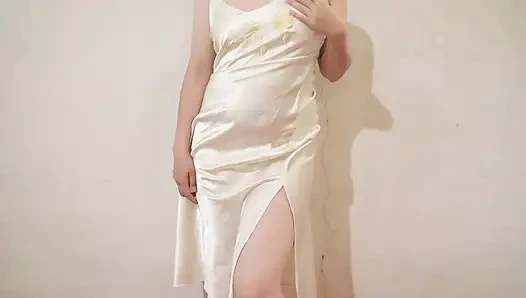 Big Booty Indian Girl Sensual Oil Massage Doggy Style Satin Lingerie