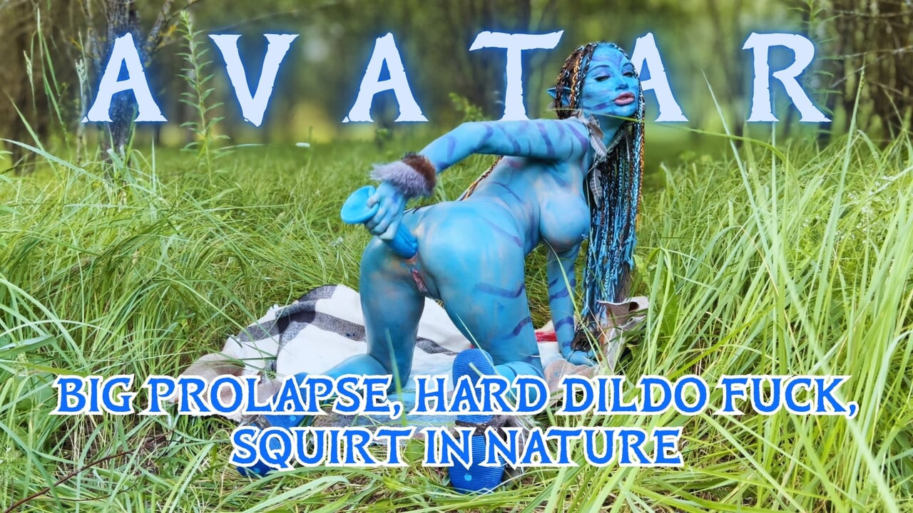 Avatar Monika Fox büyük sarkma, sert dildo anal ve amcık sikişi, doğada fışkırtma