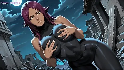 Yoruichi'nin zarif şehvetli gölgesi (ai video)