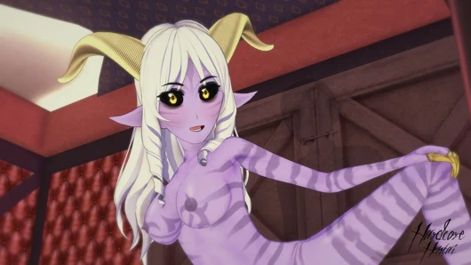 Cadılar bayramı hentai - boynuzlu succubus gibi giyinmiş bir kızla seks