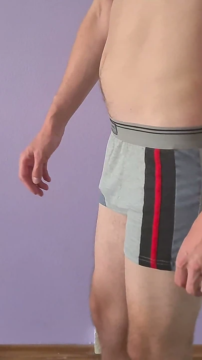 HOT BOXERS SHOW - Boxerlarımı deniyorum, kendime dokunuyorum ve kıllı sikimi yakından gösteriyorum 4K | Clip 3