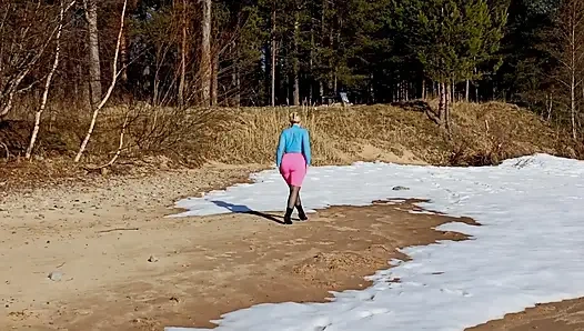 Sexy outfit for spring walk