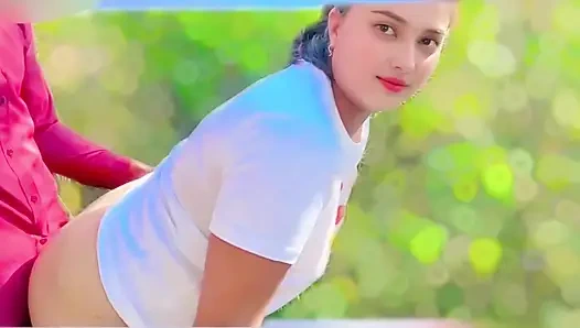 Hintli köylü kız erkek arkadaşıyla makara yapmak için parka gidiyor ve parkta sikişiyor xxx viral video