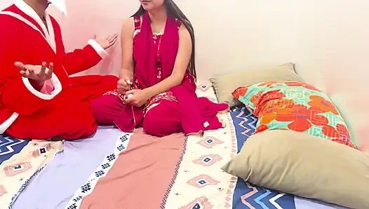 Yeni yıl 2026 xxx edepsiz konuşmalı en iyi porno videosu, ateşli ve seksi Noel Baba ile azıyor