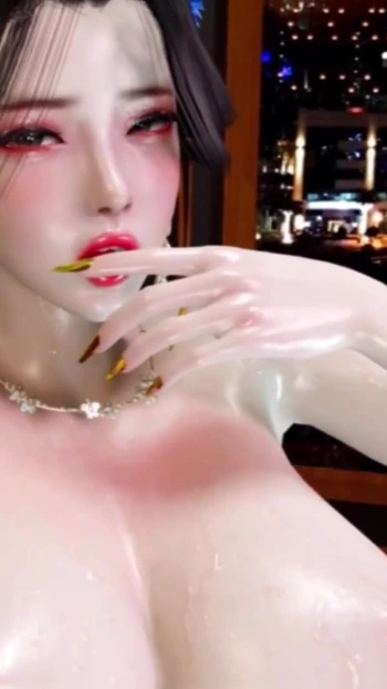 Сногсшибательный момент из "Красотка с большими сиськами бармен и большой черный член (часть 01) - хентай 3D без цензуры v408"