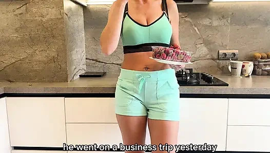 Hungry Stepmom Pounced On Stepson And Fucked Him After Vacation - Russian Amateur With Talk And English Subtitles