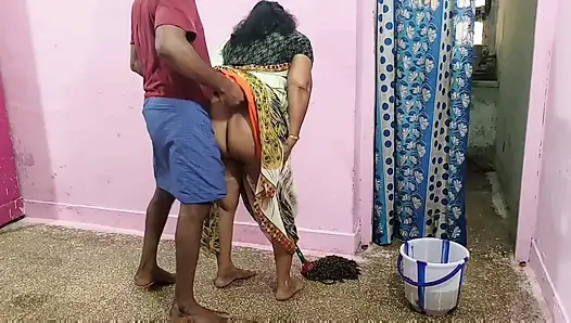 My Stepmother Was Cleaning the Floor with a Mop, so I Held the Saree up so It Wouldn't Fall on the Floor