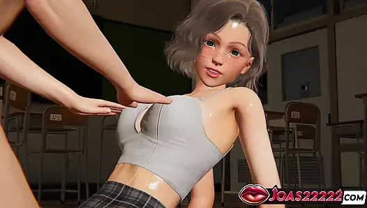 Azgın katie mini etek 3d hentai - büyük meme masajı inliyor, vibratör sıkı amcık ve g-spot parmaklama fışkırtıyor