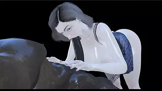 3 boyutlu çizgi film pornosu, büyük memeler, büyük zenci yarağı, gırtlağına kadar sakso, yüz sikişi