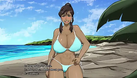 Ember Adası - Korra'nın büyük göğüslerini test ediyor