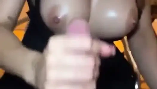 Masturbating My Husband with a Hot Handjob.