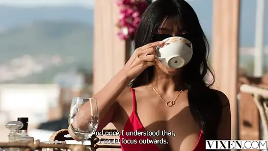 Vixen mükemmel doğal çarpıcı bebek Emiri Momota yoğun çoklu orgazm oluyor