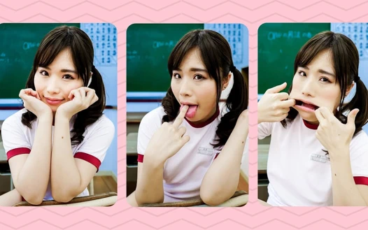 Pigtailsl genç melek, rumi haruno'nun parmak emiyor bakış açısı