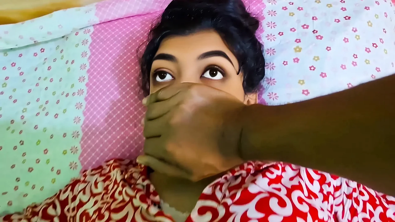 Desi Stepbrother holds stepsister's mouth, they have sex Indian Bhabhi Hardcore Sex