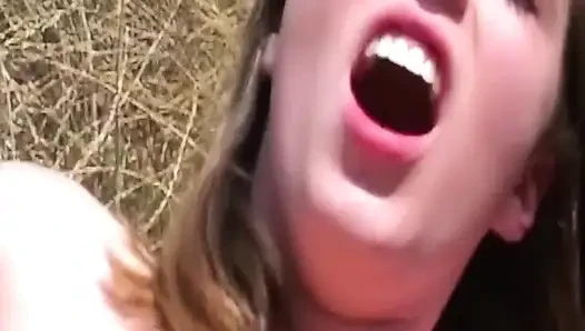 Mature Blonde MILF Takes Cock Deep in Truck