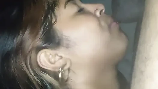 Lil latin büyük zenci gırtlağına kadar alıyor