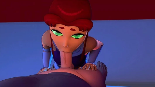 Starfire oral seks verir - teentitans pov