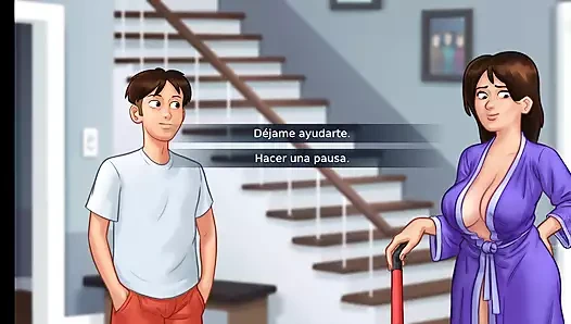 Öğretmen için ayak işlerini yürütüyor ve sonra onları summertime saga 18