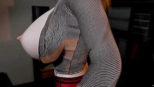 3 boyutlu büyük memeli sürtük Japon sürtük büyük yarakla sikiliyor