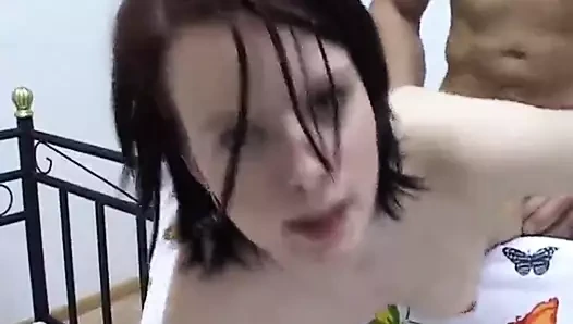 Genç Alman kız tam Creampie yük tarafından iki erkekler