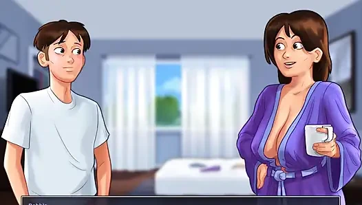Yaz mevsimi efsanesi: üvey anne ve üvey oğlu yatağında yaramaz şeyler yapıyor bölüm 178