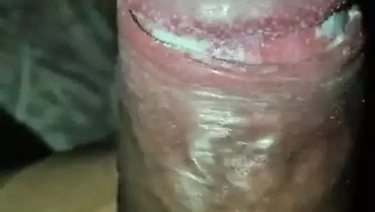 Kalın siyah smegma çük