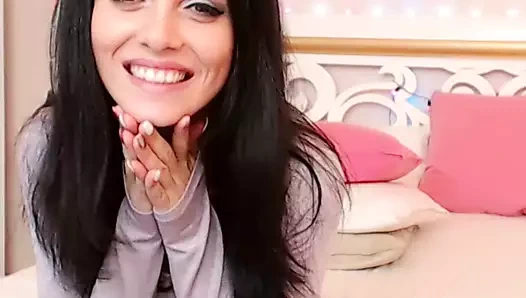 kız üzerinde web kamerası