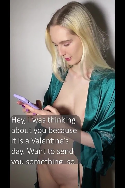 Novia cachonda quiere un chorreo de leche en el día de San Valentín
