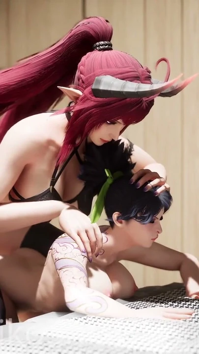 Lezbiyen Succubus Tarafından Straponla Sikilmek | Bölüm 1
