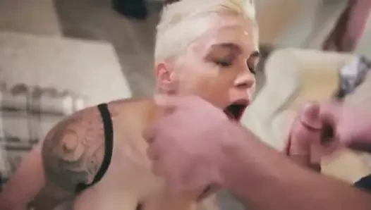 Seksi sürtük bukkake