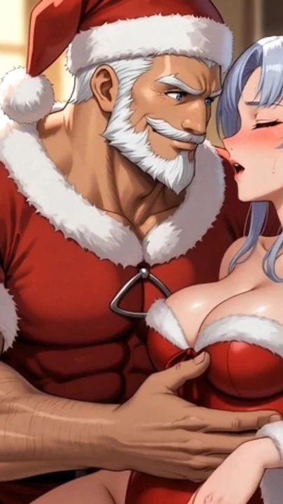 "Naughty Santa Punishes Submissive Mrs. Claus on Christmas Night - Hentai Anime" | Clip 3