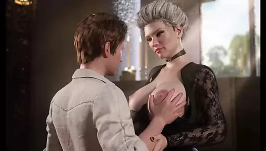 Nadia'nın hazinesi- anne sarışın orta yaşlı seksi kadın