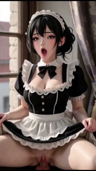 3d Anime Maid roomservice Submissive fuck maiden | Clip 1