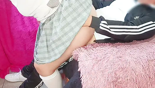 YOU HAVE A VERY GOOD PAIR OF SHORTS! WE STAY HOME ALONE AND I TEACH MY NAUGHTY STEPSISTER NEW GAMES