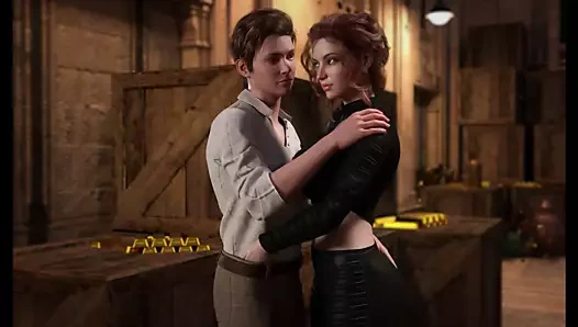 Nadia'nın hazinesi - büyük memeli orta yaşlı seksi kadın