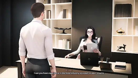 Animation MILF Gives the Newcomer Guy a Gentle, Passionate Hotel Welcome