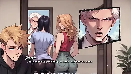 Yeni kız arkadaşım tabu hentai oyunu ep.49 üvey kız kardeşim kız arkadaşımın götünü üvey babasının önünde yakaladı!