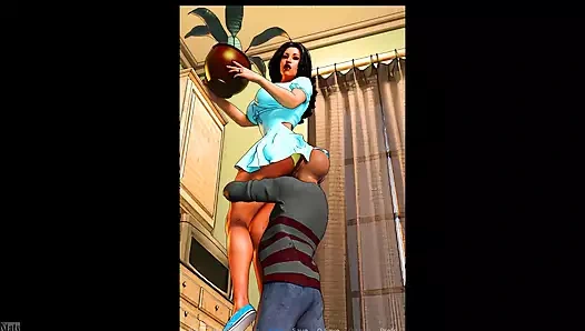 Bir çiftin aşk düeti ve şehvet iş arkadaşları bir fahişe verdi