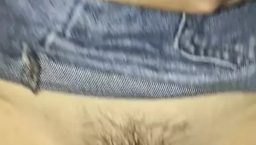 Mini Denim no panties pump