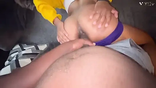 Teen Babysitter Gets Her Asshole Fuck Before Wife Comes