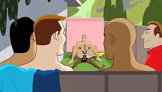 Eşcinsel kulübünün büyük yaraklı erkekleri