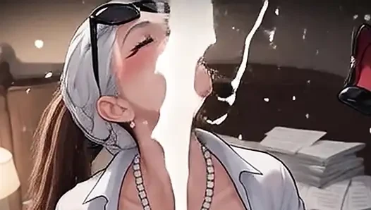 Waifu sürükleyici yakın çekim bakış açısı - derin domaltmalı ve her yere büyük boşalma (önizleme)